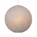 Taklampa \'Ball\' - Bambu/Vit
