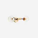 Vägglampa \'2 bulbs\' - Svart/Mässing