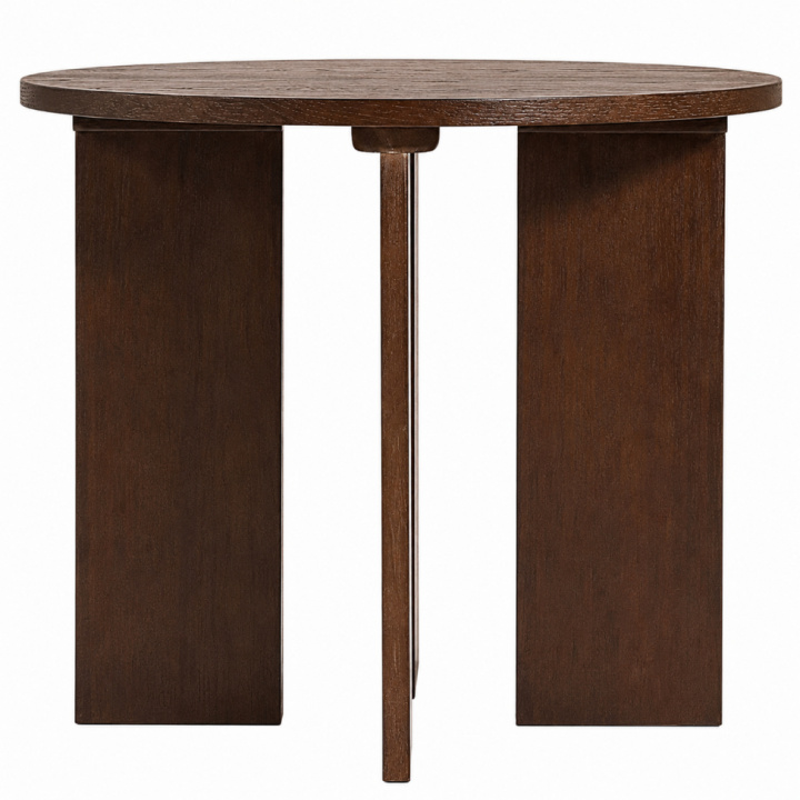 Soffbord \'Créme\' Runt 55 cm - Valnöt i gruppen Möbler / Bord / Soffbord hos Reforma (WD-17-1-walnut)