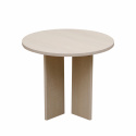 Soffbord \'Créme\' Rund 55 cm - Vitpigmenterad