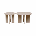 Soffbord \'Créme\' Rund 75cm - Natur