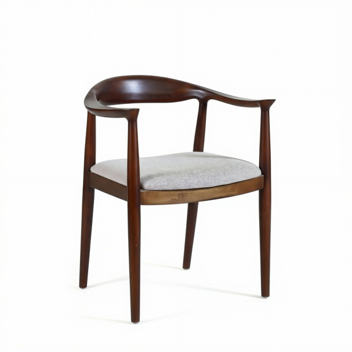 Stol \'Ask\' - Valnöt/Grå i gruppen Möbler / Sittmöbler / Stolar hos Reforma (WS-8656-Walnut)