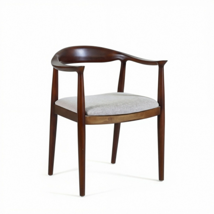 Stol \'Ask\' - Valnöt/Grå i gruppen Möbler / Sittmöbler / Stolar hos Reforma (WS-8656-Walnut)