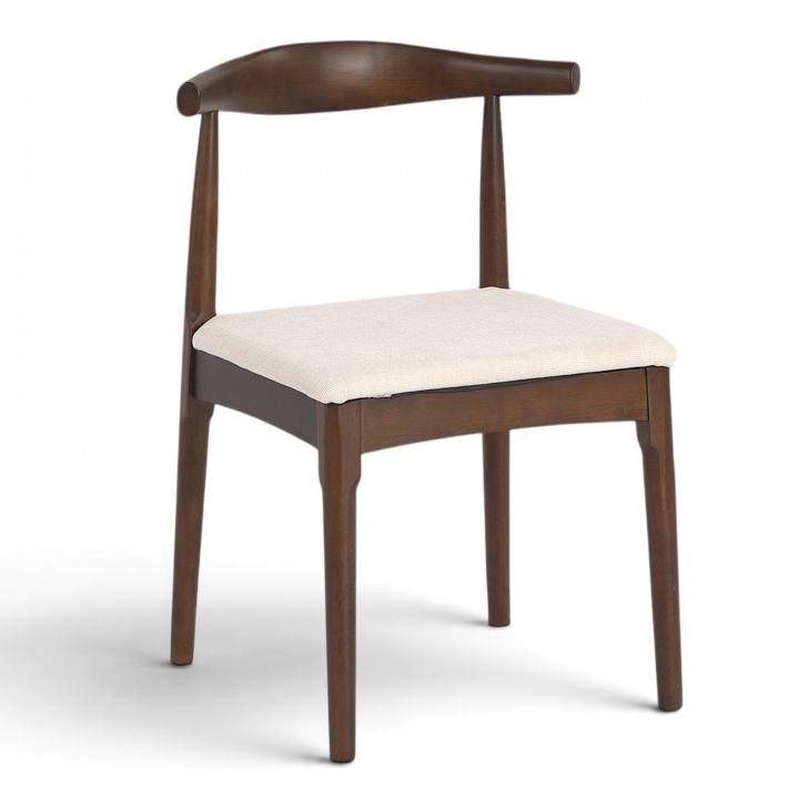 Stol \'Fager\' - Valnöt/Beige i gruppen Möbler / Sittmöbler / Stolar hos Reforma (WS-8662-beige)
