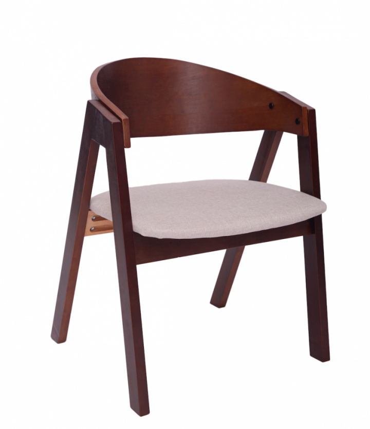 Stol \'Voss\' - Valnöt/Grå i gruppen Möbler / Sittmöbler hos Reforma (WS-ND006-walnut-grey)
