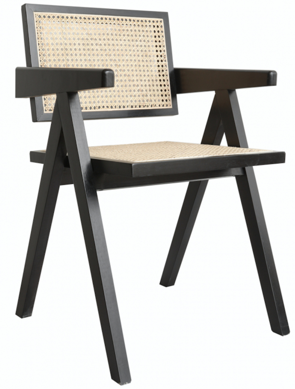 Karmstol \'Rattan\' - Black