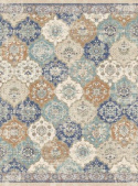 Wiltonmatta \'Bohemia\' 160x230cm - Blå/Multi