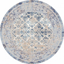 Rund matta \'Denizli\' 120cm - Blå