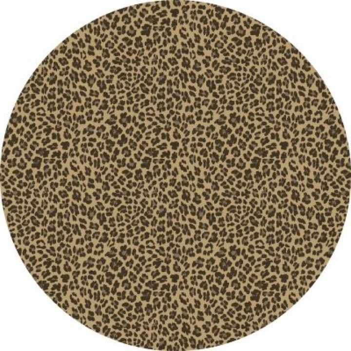 Rund Matta \'Leopard\' 200cm - Brun i gruppen Inredning / Mattor / Vävda Mattor hos Reforma (X10116588)