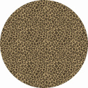 Rund matta \'Leopard\' 200cm - Brun