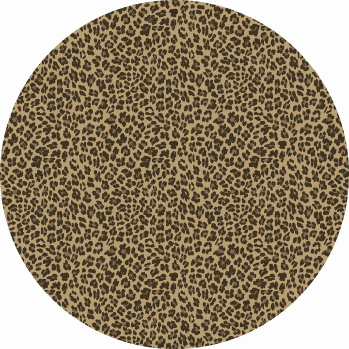 Rund matta \'Leopard\' 200cm - Brun i gruppen Inredning / Mattor / Vävda Mattor hos Reforma (X10116588)