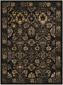 Wiltonmatta \'Fernana\' 130x190cm - Svart/Guld