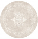 Rund matta \'Santi\' 200cm - Beige/Vit