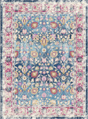Wiltonmatta \'Bouhjar\' 340x440cm - Blå/Rosa/Multi