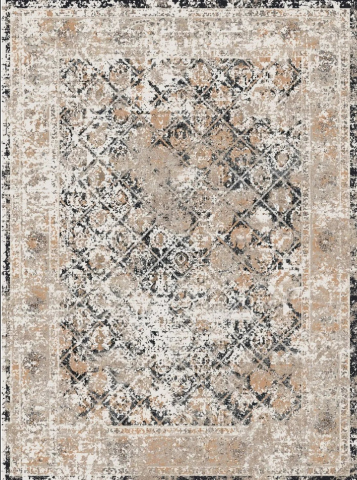 Wiltonmatta \'Douz\' 200x280cm - Svart/Multi i gruppen Inredning / Mattor / Vävda Mattor hos Reforma (X10117348)