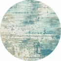Rund matta \'Kebira\' 120cm - Blå