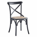 Stol \'Rattan\' - Svart