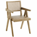 Stol \'Wooden rattan\' - Natur
