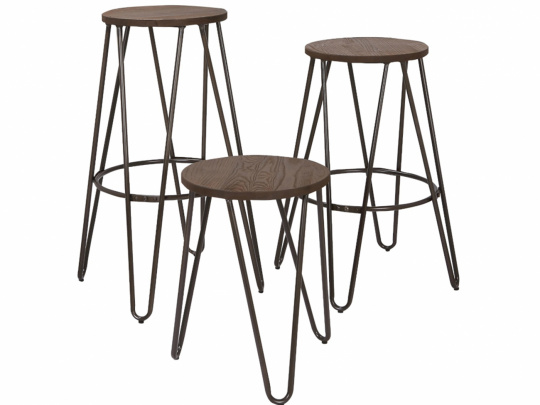 Pall \'Rustic\' 45 cm - Tr/Stl