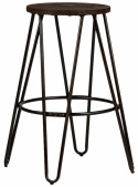 Pall \'Rustic\' 65cm - Trä/Stål