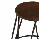 Pall \'Rustic\' 65cm - Trä/Stål