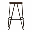 Pall \'Rustic\' 65cm - Trä/Stål