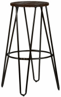 Pall \'Rustic\' 75cm - Trä/Stål
