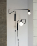 Vägglampa \'Swing\' - Svart/Järn