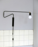 Vägglampa \'Swing\' - Svart/Järn