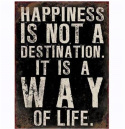 Skylt - Happiness is not...