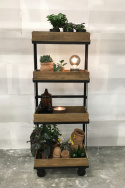Förvaringshylla på hjul Vintage - Järn