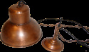 Taklampa \'Alma\' - Patinerad koppar