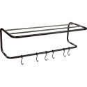 Hatthylla \'Vintage\' - Järn med krokar