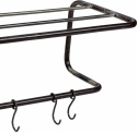 Hatthylla \'Vintage\' - Järn med krokar