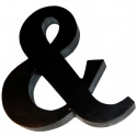 Väggdekoration \'&\' - Järn/Svart