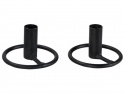 Ljusstake - Svart/Järn S
