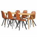 Matgrupp \'Nordisk Carrie\' - 1 Bord & 6 Stolar