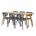 Matgrupp \'Nordisk Kungsholmen\' - 1 Bord & 6 Stolar