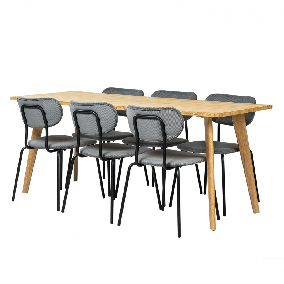 Matgrupp \'Nordisk Kungsholmen\' - 1 Bord & 6 Stolar