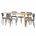 Matgrupp \'Nordisk Kungsholmen\' - 1 Bord & 6 Stolar
