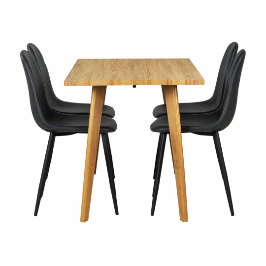 Matgrupp \'Nordisk Forma\' - 1 Bord & 4 Stolar