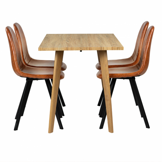 Matgrupp \'Nordisk Carrie\' - 1 Bord & 4 Stolar