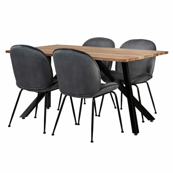 Matgrupp \'Rustik Lux\' - 1 Bord & 4 Stolar i gruppen Möbler / Bord / Matgrupper hos Reforma (matgrupp45)