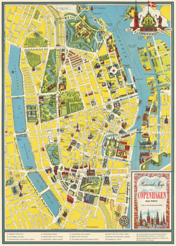 Poster - Karta Kpenhamn