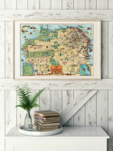 Poster - Karta San Fransisco